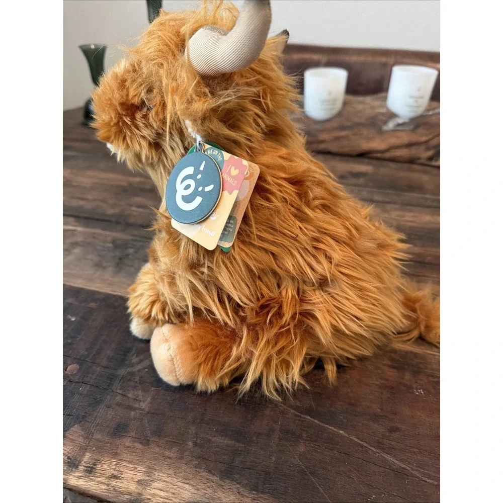Living Nature Highland Cow Soft Toys - AN341!